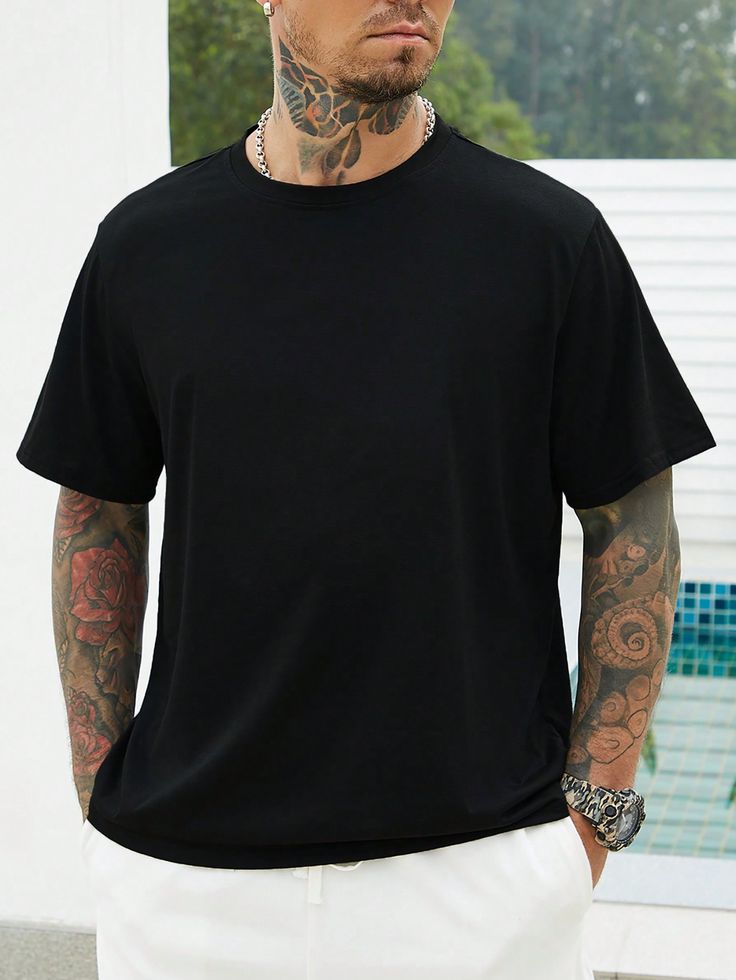 HIGH QUALITY PURE COTTON STRETCHY  ROUND-NECK TSHIRT FOR BOTH MEN AND WOMEN.
