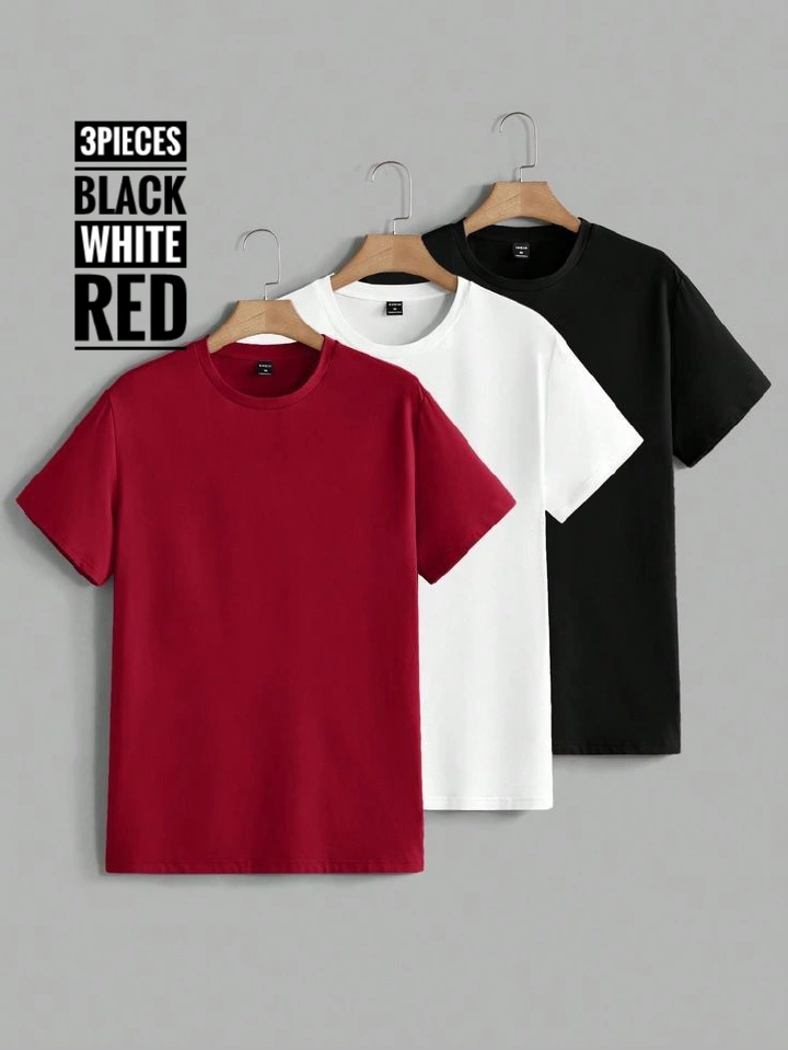 HIGH QUALITY PURE COTTON STRETCHY  ROUND-NECK TSHIRT FOR BOTH MEN AND WOMEN.