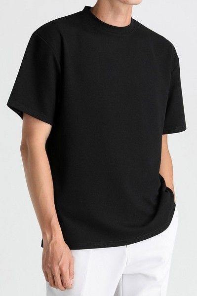 HIGH QUALITY PURE COTTON STRETCHY  ROUND-NECK TSHIRT FOR BOTH MEN AND WOMEN.