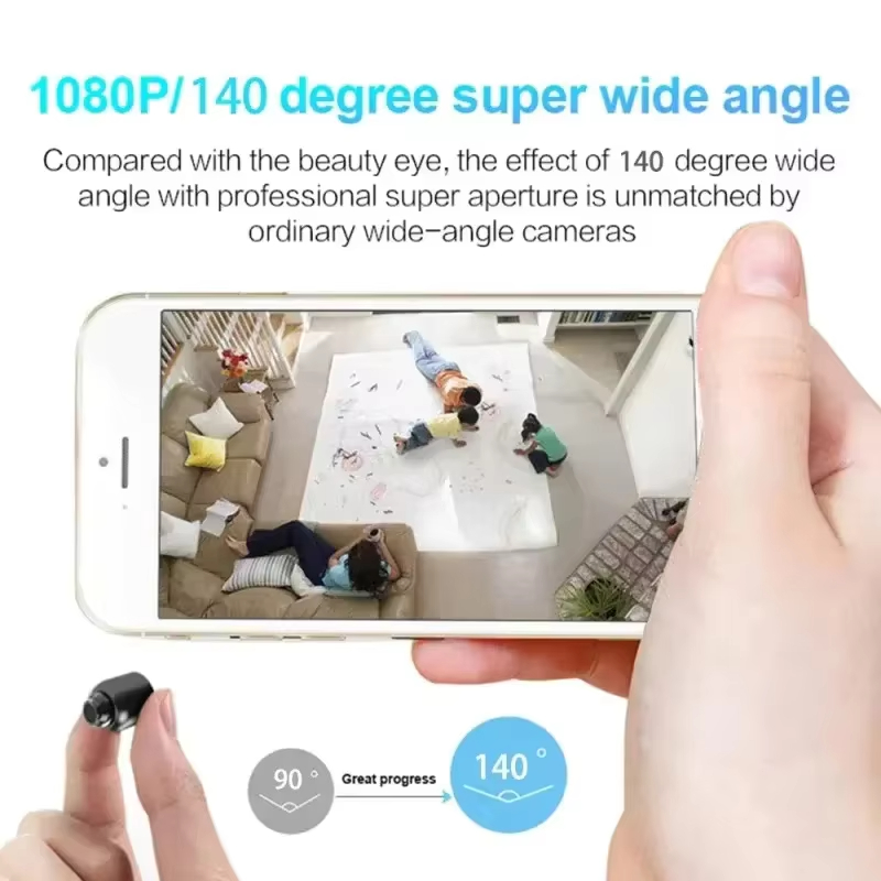 2026 HD 1080P Mini Camera Wireless WiFi Baby Monitor Indoor Safety Security Surveillance Night Vision Camera IP Camera Recorder