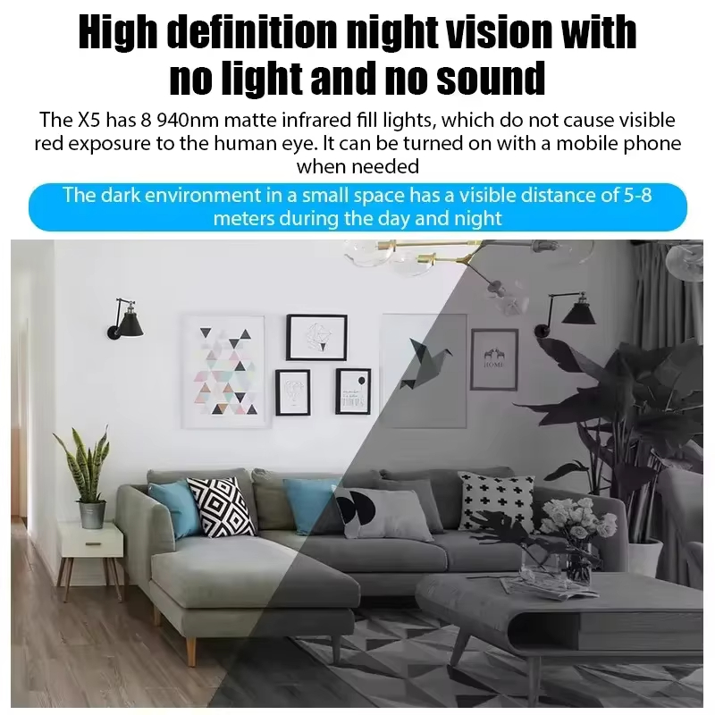 2026 HD 1080P Mini Camera Wireless WiFi Baby Monitor Indoor Safety Security Surveillance Night Vision Camera IP Camera Recorder