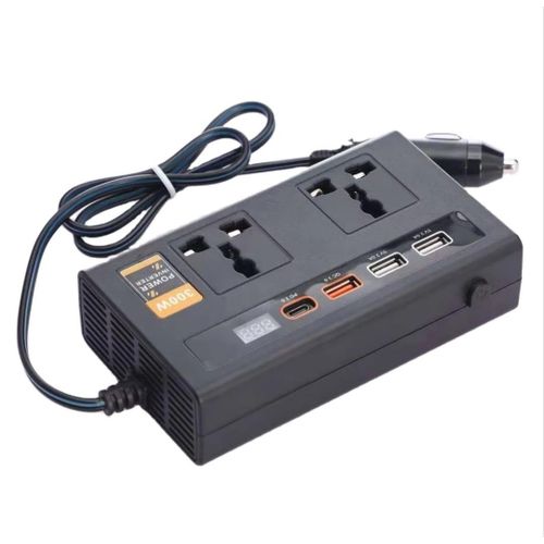 300W Car Power Inverter Dc to Ac 12V/24V to 110V/220V With 3 USB Ports and Type c port