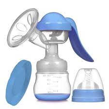 Healthy Manual Breast Pump with Free Baby Bottle Cap, Portable, Safe & Easy to Use