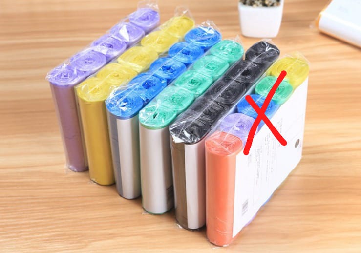 100pcs per set trash bags ✳️Size: 45*50cm used Multipurpose use in kitchen, Bathroom