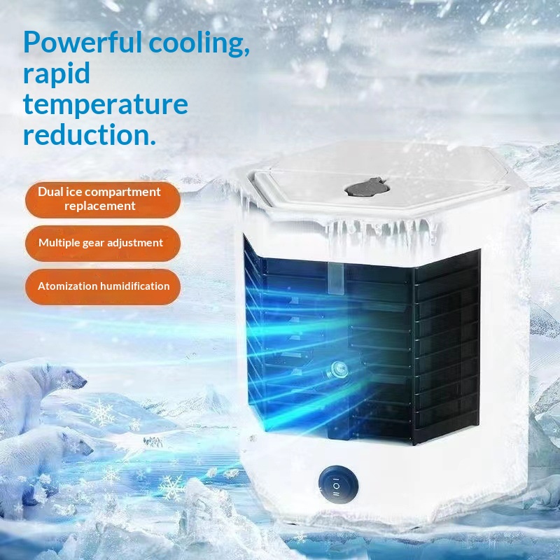 Portable Air Cooling Fan with Humidification, Purification & Sterilization, Fast Cooling Low Noise Fan for Home, Office & Dorm Room