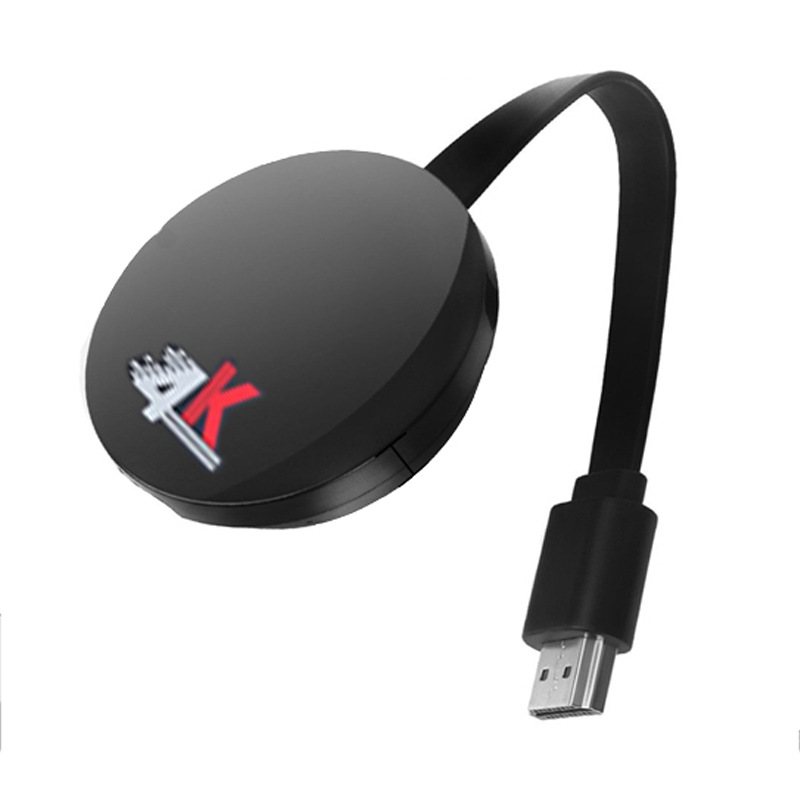 4K Ultra HD Wireless Display Dongle, 5G+2.4G Dual Band Screen Mirroring Adapter, Plug and Play for Phone/Tablet to TV/Monitor/Projector, Support Horizontal & Vertical Screen