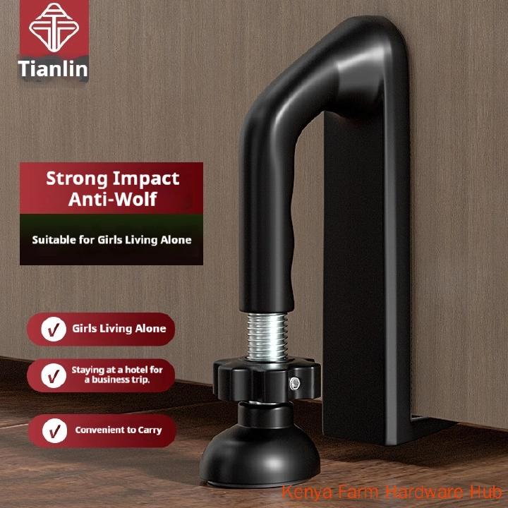 Tianlin Anti-theft Door Stopper, Portable Door Jammer for Women Solo Living & Hotel Travel