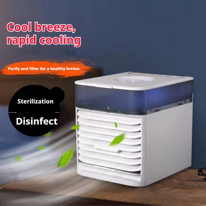Portable Air Cooling Fan with Humidification, Purification & Sterilization, Fast Cooling Low Noise Fan for Home, Office & Dorm Room