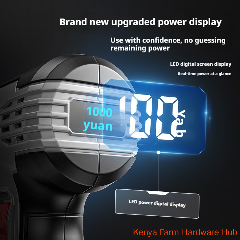 【 8-piece set 】 German Airshield Mini Charging Angle Grinder Wireless Lithium Long Range Battery Digital Display Household Small Handheld Cutting Machine Ceramic Tile Metal Polishing and Polishing