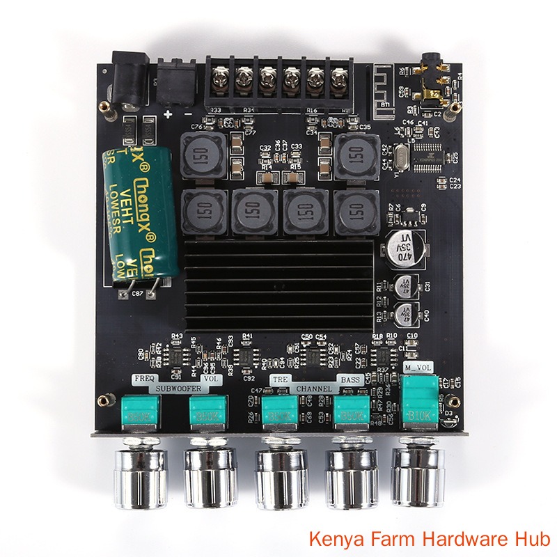 【 Imported from the UK 】 ZK-TB21 Bluetooth 5.0 amplifier board TPA3116D2 chip 2.1 channel 50W × 2+100W high and low frequency adjustment subwoofer output