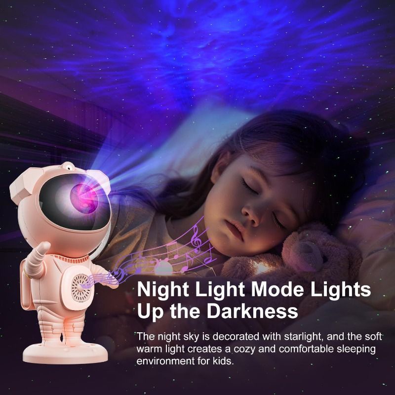 Astronaut Star Projector Light, Remote Control Multi-Color Nebula Ambient Lamp, Romantic Starry Sky Night Light, Creative Gift