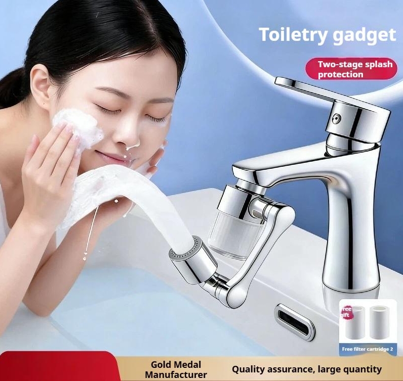 Robot arm universal faucet filter nozzle tap basin purification water purifier extender filter water purifier