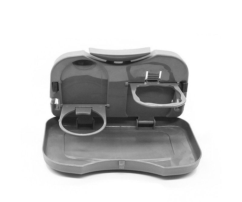 Multi functional foldable car seat back dining table, car beverage holder, computer desk for car self driving tours