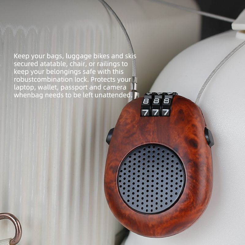 P40 mini retractable steel wire password lock, portable and portable anti-theft padlock, helmet, luggage compartment, bicycle, outdoor multifunctional anti-theft lock