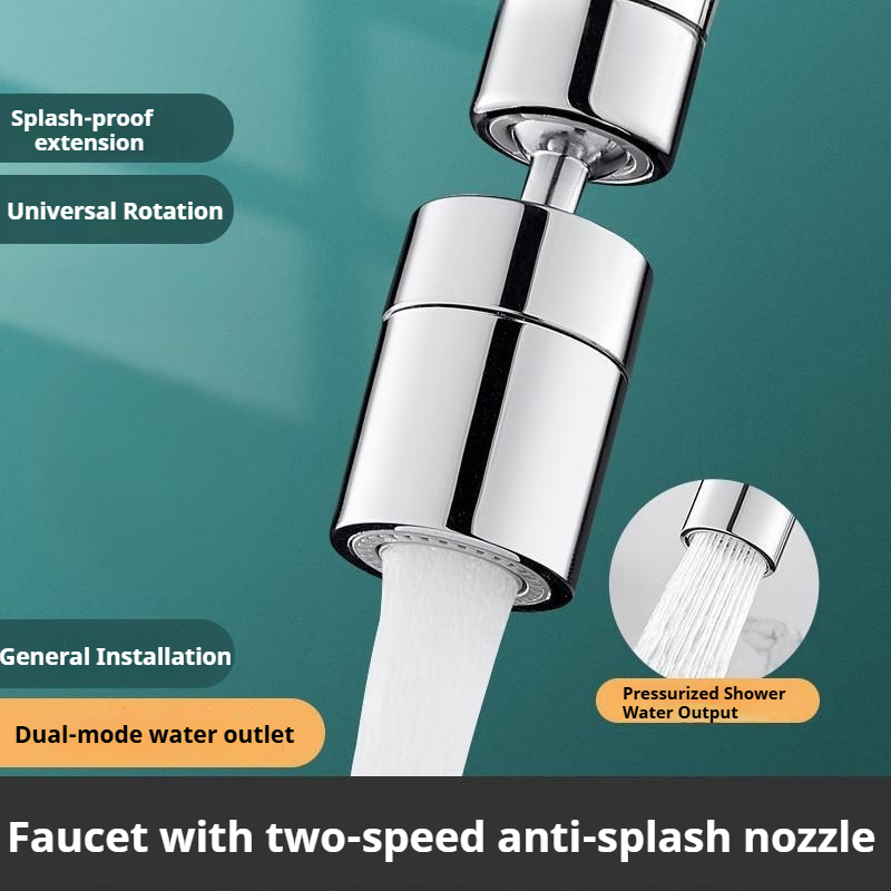 Stainless steel high-end kitchen faucet, water purification filter extender, pressurized splash proof water purifier, extended washbasin, vegetable washing rotatable head