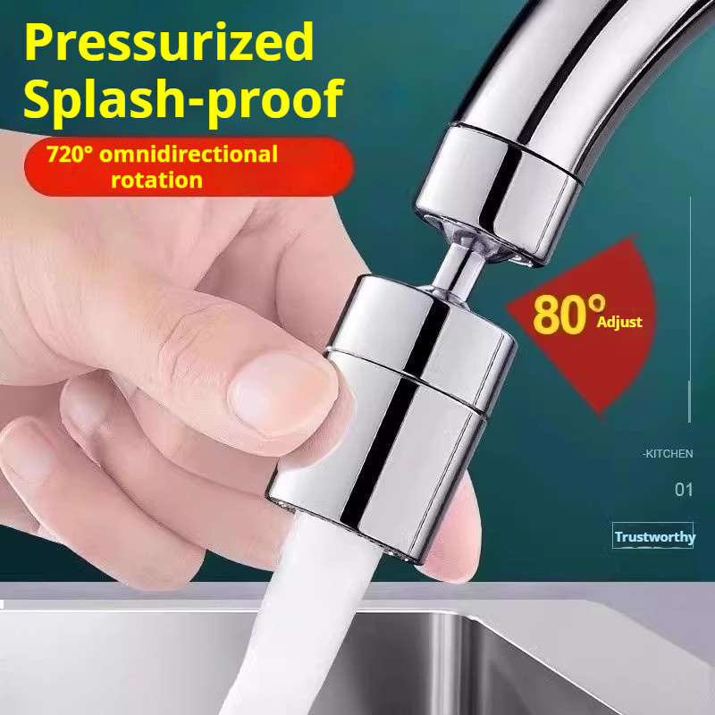 Stainless steel high-end kitchen faucet, water purification filter extender, pressurized splash proof water purifier, extended washbasin, vegetable washing rotatable head