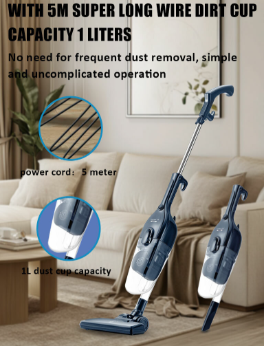 2000W Hand Held Vacuum Cleaner - Lightweight, HEPA Filter, Corded