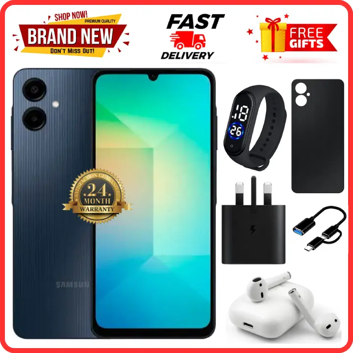 LIMITED DEALS🔥🔥🔥 BRAND NEW SAMSUNG A06 6.7 DISPLAY 4GB RAM + 64GB/128GB ROM 5000MAH SMARTPHONE DUAL SIM