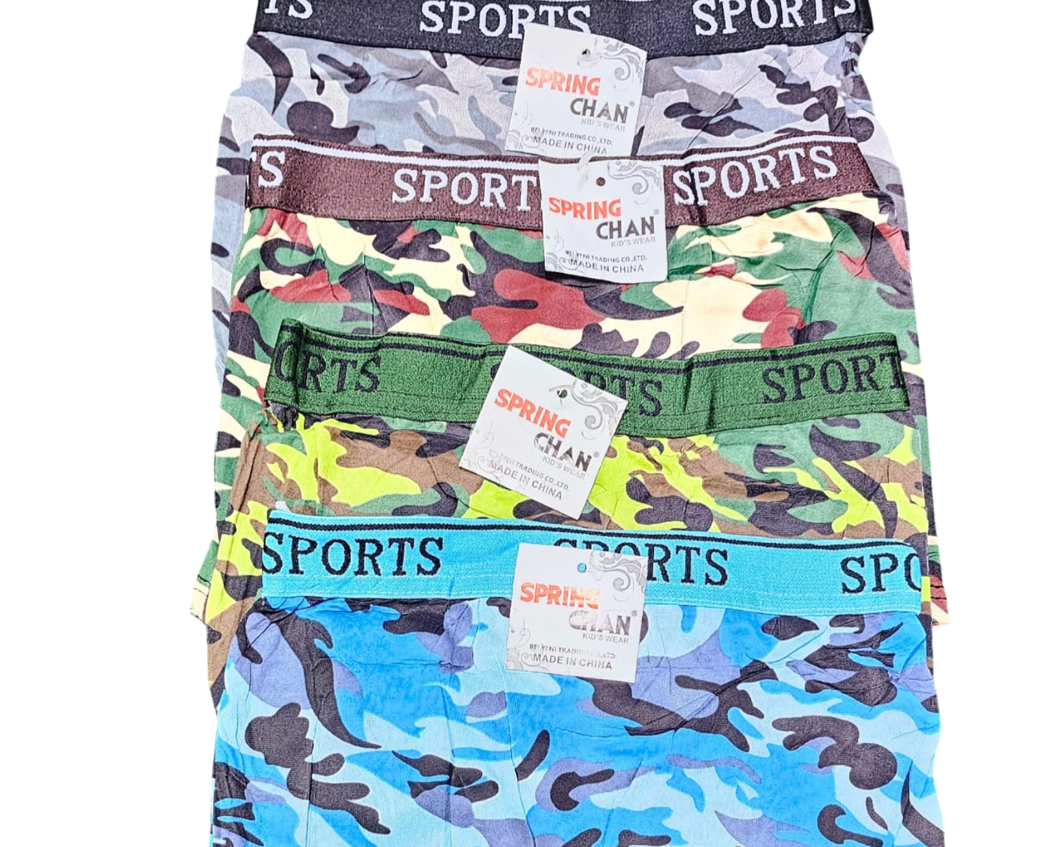 6 PCS Boys Camouflage Boxer Briefs– Soft Breathable Kids Underwear | Stretch Comfort Shorts