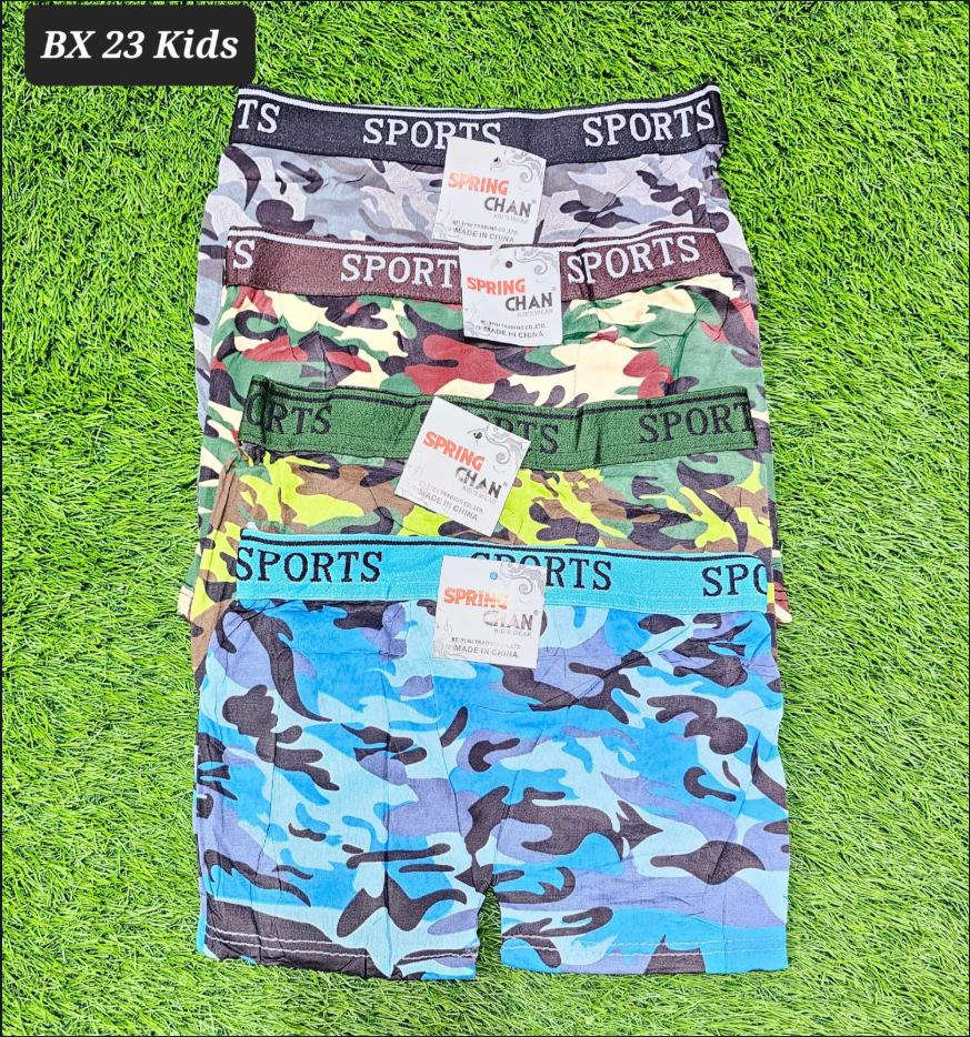 6 PCS Boys Camouflage Boxer Briefs– Soft Breathable Kids Underwear | Stretch Comfort Shorts