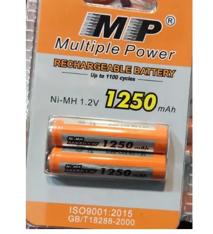 Multiple Power Rechargeable Batteries  AAA or 9V