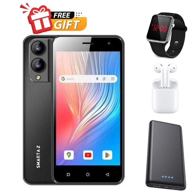 Neon Smarta 2 an ultra-affordable 4G Android Go smartphone with a 5-inch display, Key features  2GB RAM, 32GB internal storage, a 3,300mAh battery, and an 8MP rear camera