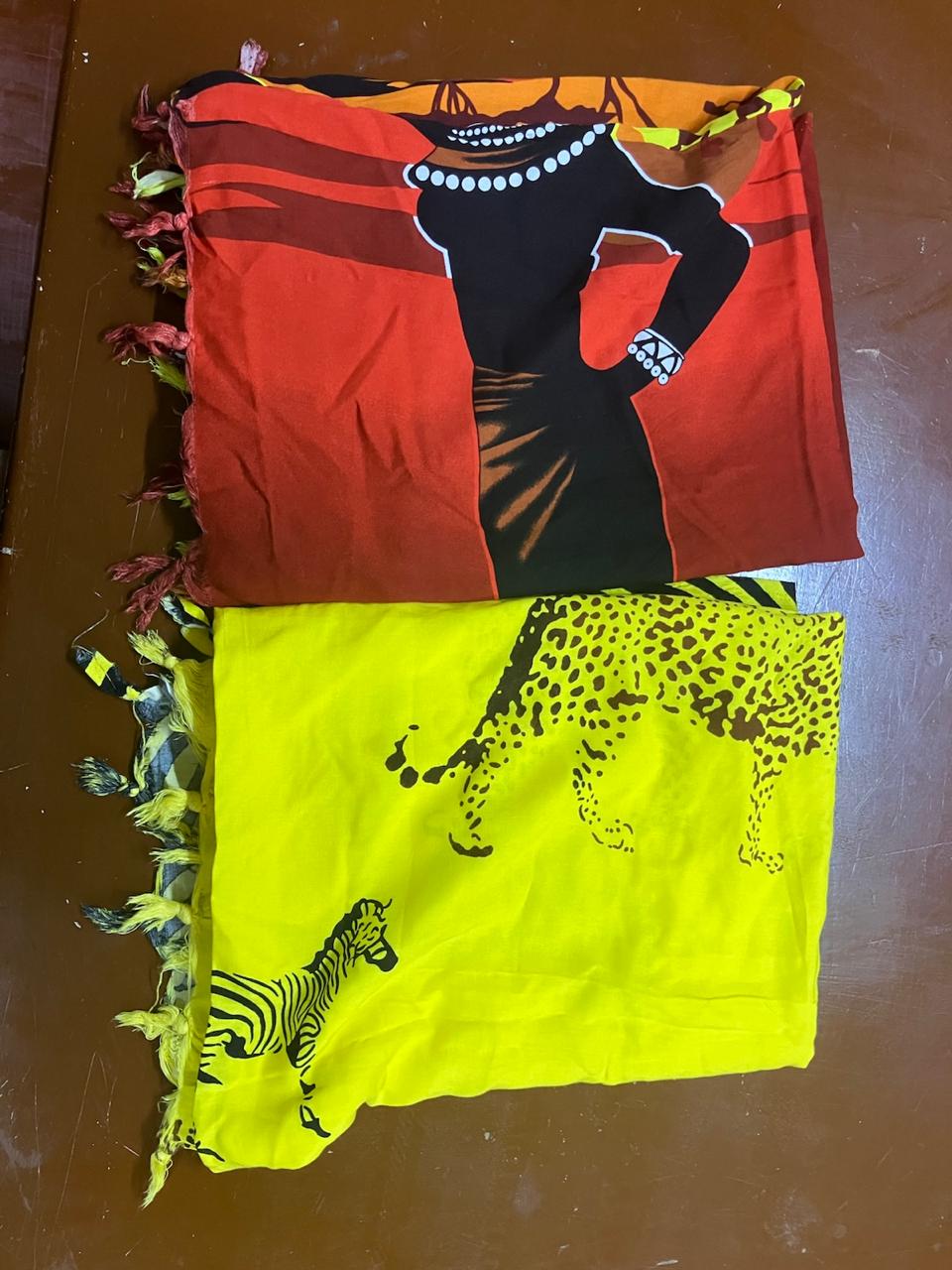 Premium African Print Leso / Khanga - Multi-Purpose Cotton Wrap for Ruracio & Beach - Assorted Designs & Styles - Perfect for Gifting & Traditional Events (1pc, 2pcs or Wholesale 5+ Bulk Packs)
