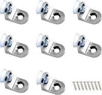 Pack of 20 Heavy Duty L-Shaped Glass Shelf Support Pegs with Suction Cups - Zinc Alloy Glass Holder for Cabinets, Wardrobes & Bookshelves - Anti-Slip Shelf Pins - Furniture Hardware Brackets