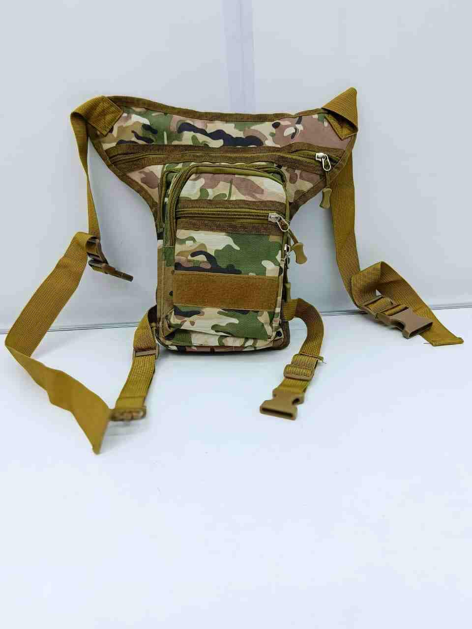 Tactical Drop Leg Bag for Men - Waterproof Digital Camo Thigh Pack, Multi-Pocket Military Waist Bag for Motorcycling, Hiking, Camping, Outdoors, Cycling & Fishing - Durable Utility Gear