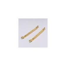 Jun Hong Heavy Duty Gold Window Stay – 12 Inch Brass Plated Casement Window Latch & Holder – Professional Decorate Series Hardware for Home & Office Security – Rust Resistant Window Positioner Rail.