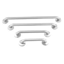 Durable Stainless Steel D-Pull Rose Handles for Main Doors and Cabinets (Sold as a Pair) - 6" 8" 10" Heavy Duty Door Hardware, Comes as 2 Pieces with Concealed Fixings, Elegant Silver Finish for Home