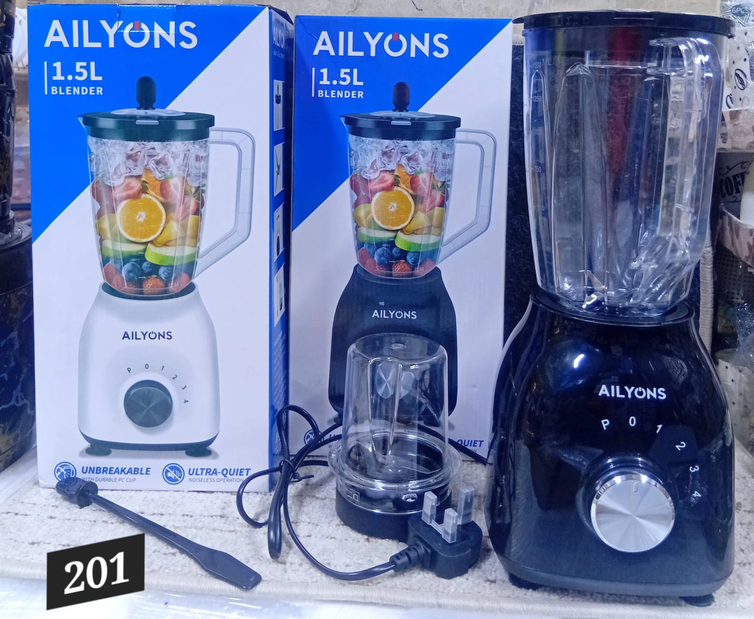 2-in-1 Electric Blender 201 with Grinding Mill – High Power Kitchen Blender
