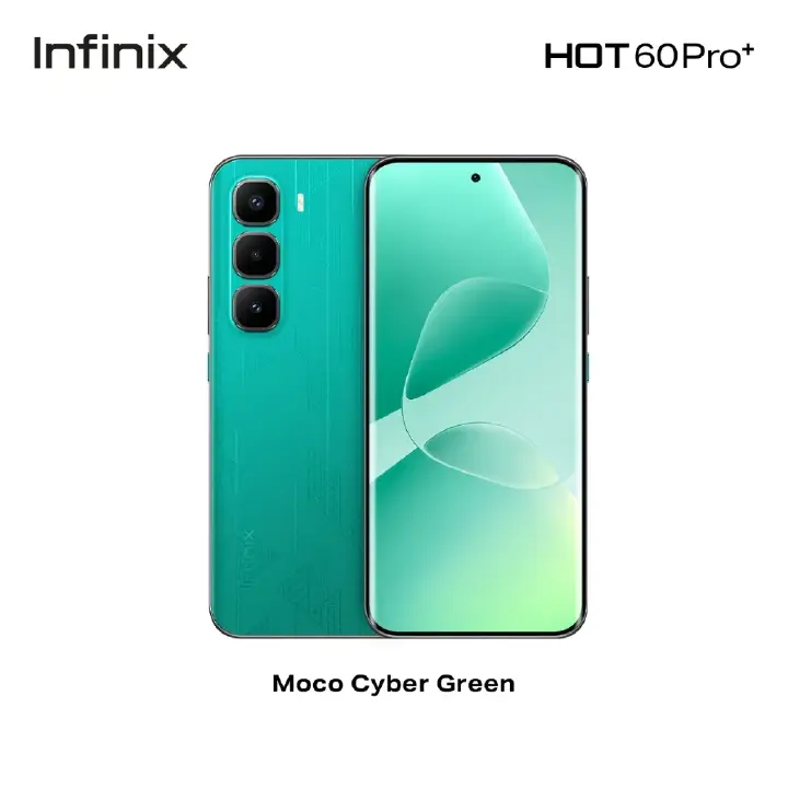[New Arrival] Infinix Hot 60 Pro Plus 16(8+8)GB RAM + 256GB ROM 6.78" 144Hz Curved AMOLED Display 50+13MP Camera 5160mAh Battery 45W Fast Charging Corning Gorilla Glass 7i IP65