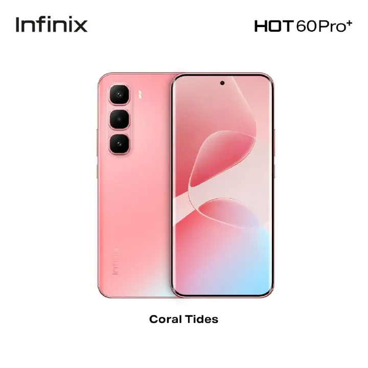 [New Arrival] Infinix Hot 60 Pro Plus 16(8+8)GB RAM + 256GB ROM 6.78" 144Hz Curved AMOLED Display 50+13MP Camera 5160mAh Battery 45W Fast Charging Corning Gorilla Glass 7i IP65