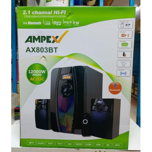Ampex 12000W 2.1CH Sub Woofer AC/DC FM USB Bluetooth Woofer