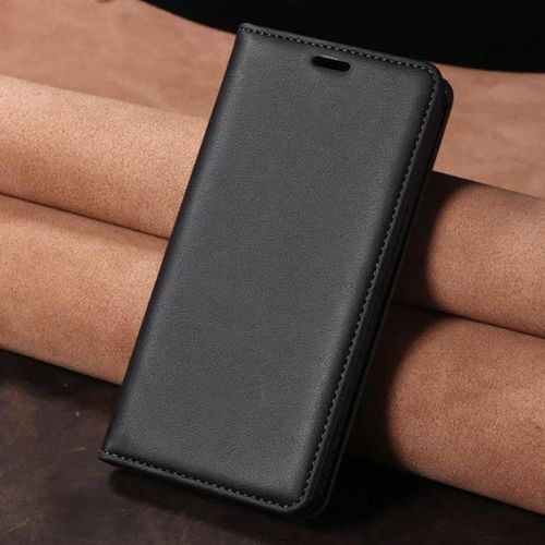Samsung Galaxy S9 Luxury Premium Leather Flip Wallet Magnetic Cover Case – Black, Card Slots, Kickstand, Shockproof, Magnetic Closure