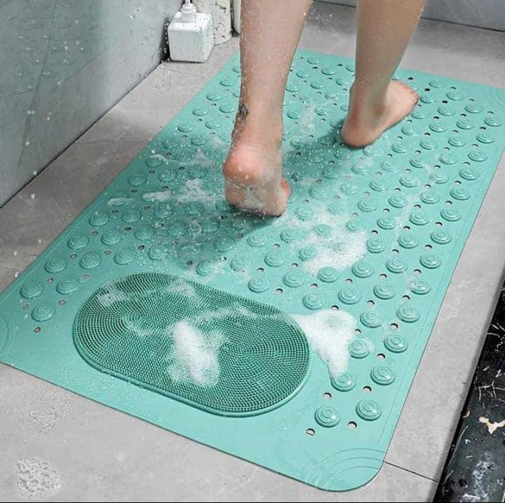 (50 by 80 cm) Anti-Slip Bathroom Mats+Foot Massage Bristles