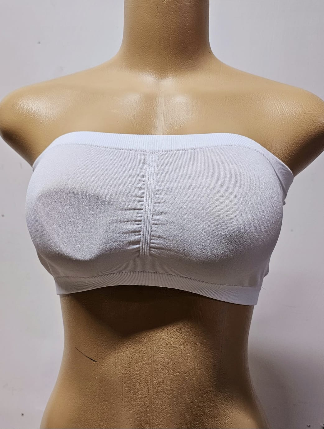 Seamless Strapless Bandeau Tube Top - Padded Stretch Bandeau Bra