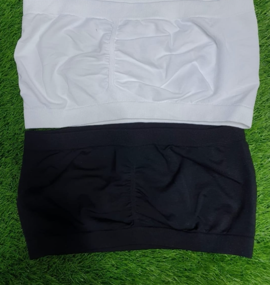 Seamless Strapless Bandeau Tube Top - Padded Stretch Bandeau Bra
