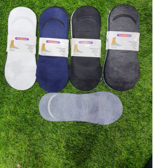6-Pack Unisex No-Show Invisible Socks - Non-Slip Loafer Socks for Men and Women
