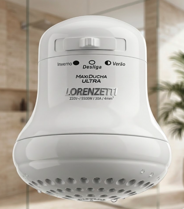 Lorenzetti Maxi Ducha Ultra - Instant Electric Shower Head (5500W, 220V)Experience the ultimate combination of economy and comfort.this shower head ensures durability and high performance