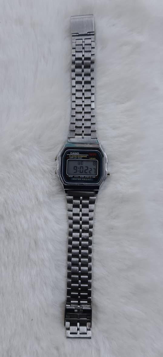 Casio Vintage Digital Silver-Tone Watch | Iconic A158W Retro Design