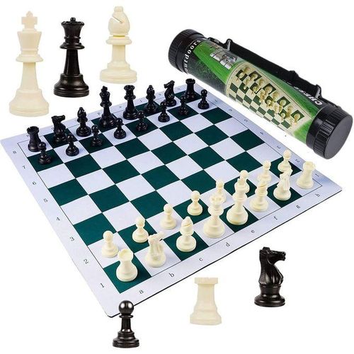 PROFFESIONAL Chess Board Game Mat+FREE Carrier Bag-large 50x50cm//TOURNAMENT CHESS BOARD