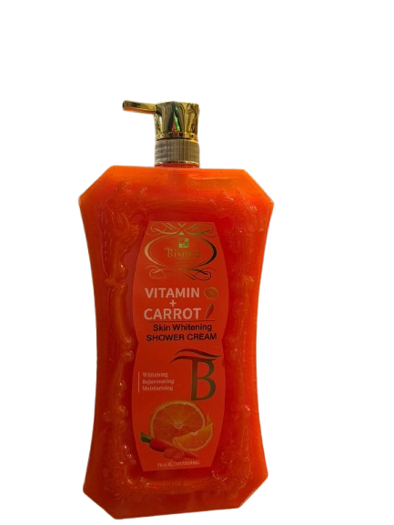 [LIMITED DISCOUNT] Bismid Carrot & Argan Oil Shower Gel 1000 ml – Skin-Glowing Bath Gel with Exfoliating Carrot, Nourishing Argan & Vitamin C – Brightens, Softens & Revitalizes Skin