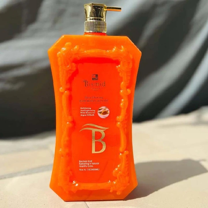 [LIMITED DISCOUNT] Bismid Carrot & Argan Oil Shower Gel 1000 ml – Skin-Glowing Bath Gel with Exfoliating Carrot, Nourishing Argan & Vitamin C – Brightens, Softens & Revitalizes Skin