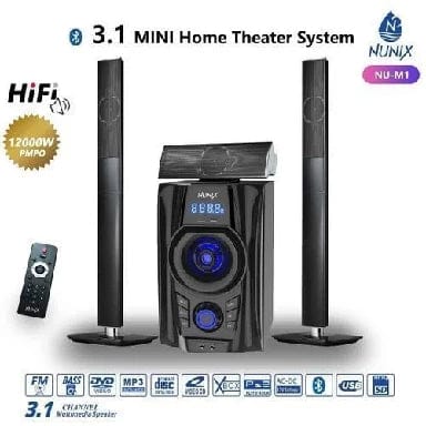 M1 3.1CH Sub Woofer Sound System Multimedia Speaker System Sorround Sound with Tall Boys Speakers Bluetooth Enabled/ TF USB MP3 PLAYER with FM Radio