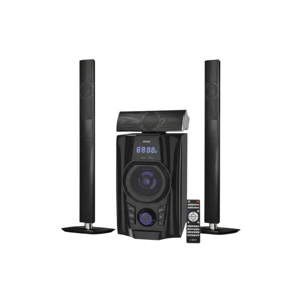 NU-M1 Home Theater Sound Bar Speaker System Subwoofer Bluetooth Speaker System Sorround SoundHome Theater Sound Bar Speaker System Subwoofer Bluetooth Speaker System Sorround Sound with Remote Control