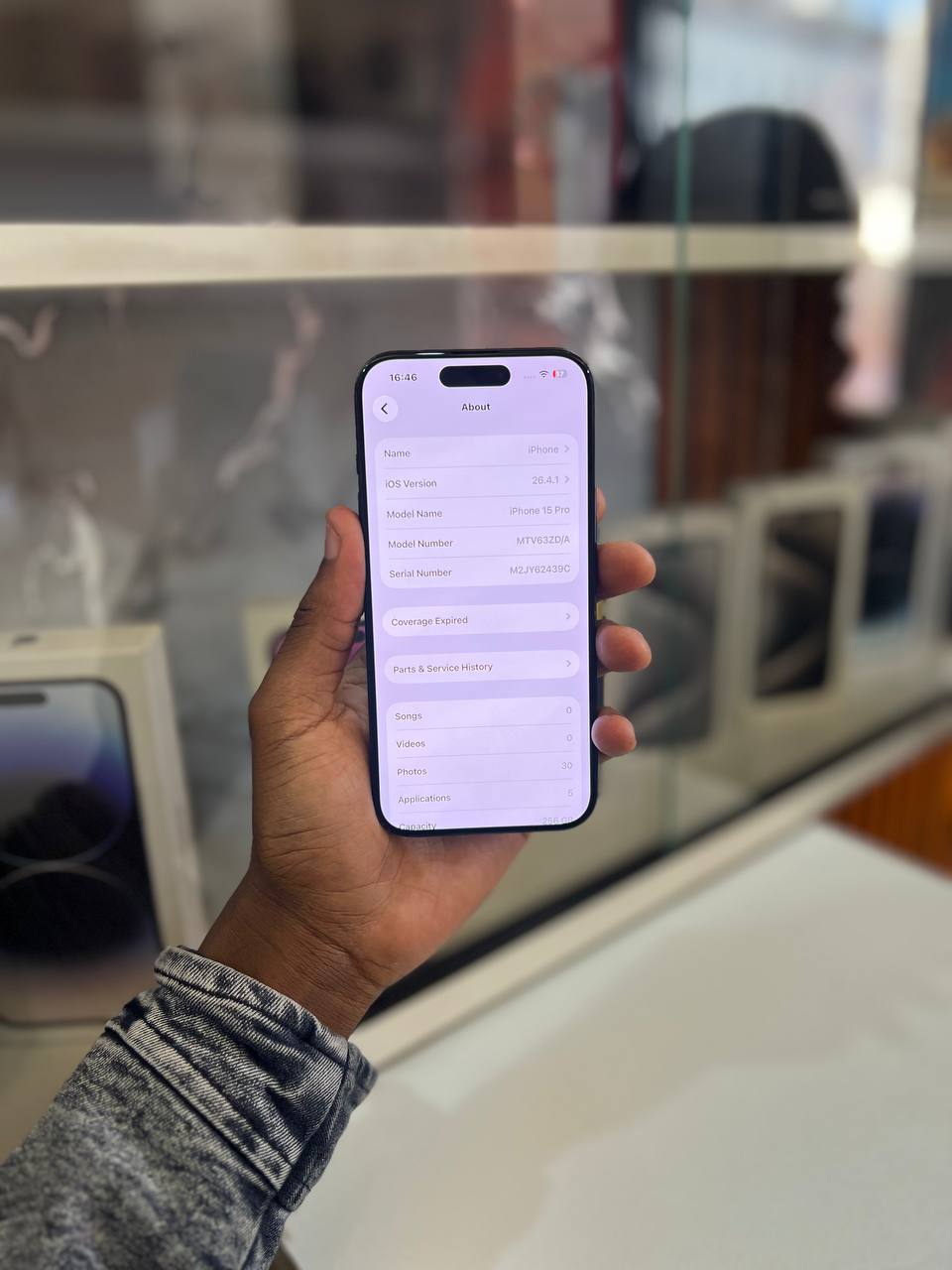 IPHONE 15 PRO DELIVERS A17 PRO SPEED, TITANIUM BUILD, PRO-LEVEL 48MP CAMERA, SMOOTH 120HZ DISPLAY, AND USB-C — BUILT FOR PERFORMANCE AND PREMIUM EVERYDAY USE.