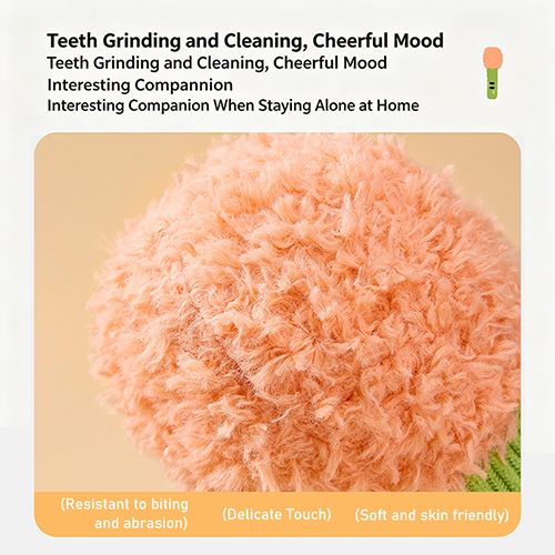 Kitten/puppy Teething Toy - Crinkle Sound Self Play Squeaky Matchstick Teaser Wand for Boredom Relief