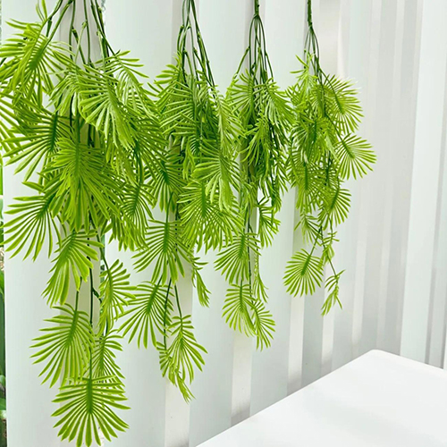 Faux Artificial Hanging Plants, Fake Potted Greenery with Eucalyptus   Vine,Mandala,Pea Pod Leaves &String of in Pots for Office,Living Room, Bathroom, Indoor & Outdoor Décor